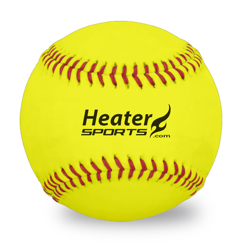 Heater Leather 11 Inch Pitching Machine <br>Softballs (6 Pack)
