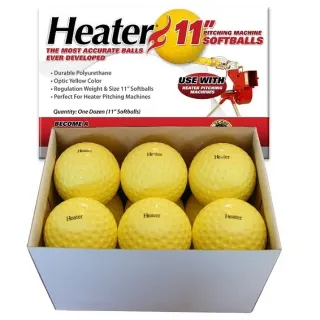 Heater 11 Inch Pitching Machine  Softballs (1 Dozen)